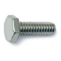 Midwest Fastener 1/4"-20 Hex Head Cap Screw, Polished 18-8 Stainless Steel, 3/4 in L, 10 PK 33203